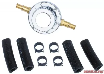 Trans-Dapt Performance FUEL PRESSURE REGULATOR; 1-6 psi; 5/16 in. or 3/8 in. Fuel Lines-CHROME - 2329