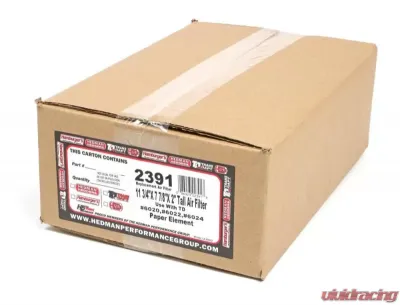 Trans-Dapt Performance Oval Air Filter Element; 7.88 in. Width, 11.375 in. Length, 2 in. Tall- PAPER - 2391