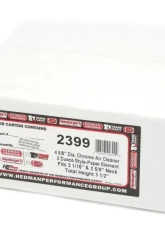 Trans-Dapt Performance 3-DUECE Style Air Cleaner; 4-5/8 in. Dia.; 2-1/16 in. or 2-5/8 in. Neck-CHROME                                     - 2399 - Image 4