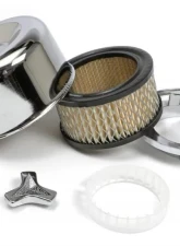 Trans-Dapt Performance 3-DUECE Style Air Cleaner; 4-5/8 in. Dia.; 2-1/16 in. or 2-5/8 in. Neck-CHROME                                     - 2399 - Image 4