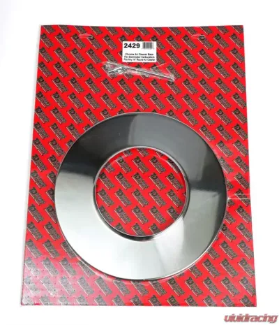 Trans-Dapt Performance DOMINATOR Air Cleaner Base; 14 in. diameter; 7-15/16 in. Neck-CHROME - 2429