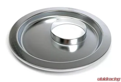 Trans-Dapt Performance FLAT, OFFSET Air Cleaner Base (GM w/Large HEI);14 in. dia; 5-1/8 in. Neck-CHROME - 2430