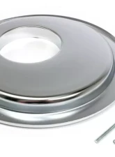 Trans-Dapt Performance FLAT, OFFSET Air Cleaner Base (GM w/Large HEI);14 in. dia; 5-1/8 in. Neck-CHROME                                     - 2430 - Image 3