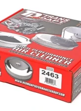 Trans-Dapt Performance ROUND Air Cleaner Set (paper element); 14 in. Dia.; 3 in. tall; STAINLESS STEEL                                     - 2463 - Image 4