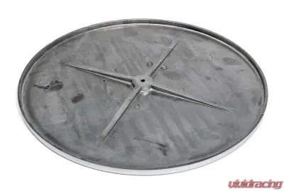 Trans-Dapt Performance 14 in. Round Polished Aluminum Air Cleaner Top; PINSTRIPES Ball-milling - 2490