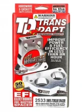 Trans-Dapt Performance 86-91 GM Truck/SUV w/4.3L V6, 5.0L,5.7L V8- SWIRL-TORQUE Throttle Body Spacer                                     - 2533 - Image 3