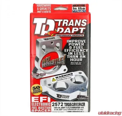 Trans-Dapt Performance 1991-06 Jeep YJ/XJ/Cherokee with 4.0L- TORQUE-CURVE MPFI Spacer Jeep - 2572