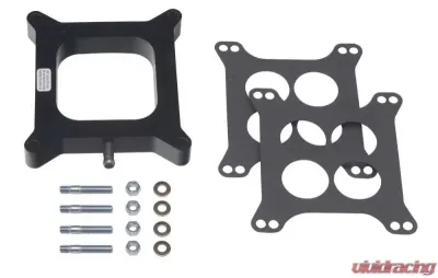Trans-Dapt Performance 1 in. HOLLEY 4BBL SPACER with PCV - Open- Plastic Phenolic Carburetor Spacer - 2582