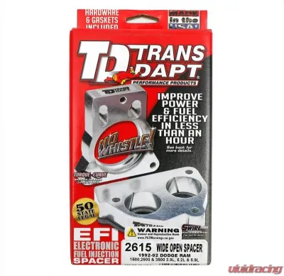 Trans-Dapt Performance 1992-02 Dodge Ram 1500, 2500, 3500 with 3.9L, 5.2L, 5.9L- WIDE-OPEN MPFI Spacer Dodge - 2615