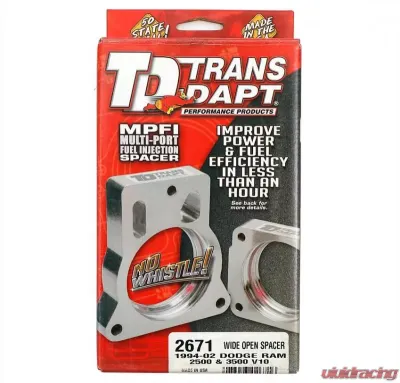 Trans-Dapt Performance 1994-02 Dodge Ram 2500 or 3500 with V10- WIDE-OPEN MPFI Spacer Dodge 1994-2002 8.0L V10 - 2671