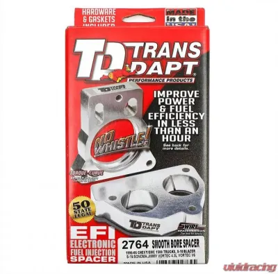 Trans-Dapt Performance 96-06 CHEVROLET/GMC S10(Blazer), S15(Jimmy), Sonoma 4.3L-SMOOTH-BORE MPFI Spacer GMC 4.3L V6 - 2764