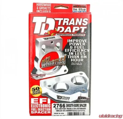 Trans-Dapt Performance 99-07 Chevy/GMC 1500-3500 Truck/SUV;4.8L,5.3L,6.0L,8.1L- SMOOTH-BORE MPFI Spacer - 2766