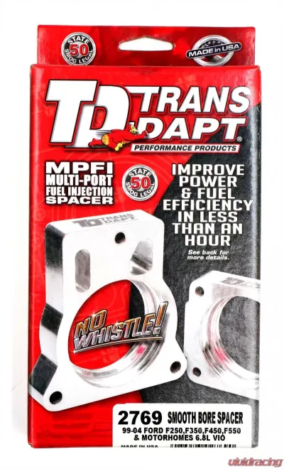 Trans-Dapt Performance 99-04 FORD F250, F30, F450, F550, Motorhome w/6.8L V10- SMOOTH-BORE MPFI Spacer - 2769