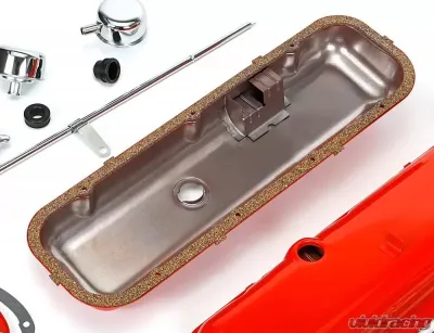 Trans-Dapt Performance 1965-95 BB CHEVROLET 396-454 ENGINE KIT WITH PCV- CHEVY ORANGE POWDER-COATED - 3056