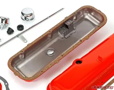 Trans-Dapt Performance 1965-95 BB CHEVROLET 396-454 ENGINE KIT WITHOUT PCV- CHEVY ORANGE POWDER-COATED - 3058