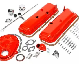 Trans-Dapt Performance 1965-95 BB CHEVROLET 396-454 ENGINE KIT WITHOUT PCV- CHEVY ORANGE POWDER-COATED