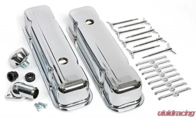 Trans-Dapt Performance PONTIAC Engine Dress-Up Kit; TALL Valve Covers; PONTIAC 301-455 (not 403)-CHROME - 3100