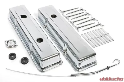 Trans-Dapt Performance O.E.-STYLE Engine Kit; SHORT Valve Covers; 78-86 CHEVROLET 5.0/5.7L-CHROME Chevrolet - 3101