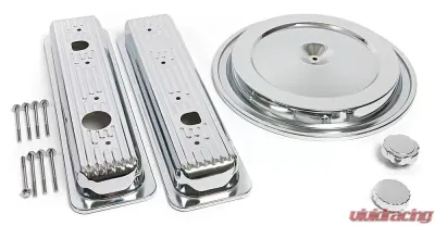 Trans-Dapt Performance CHEVY TRUCK Engine Kit;SINGLE BOLT Air Cleaner; 88-92 GM TRUCK 5.0/5.7L-CHROME - 3102