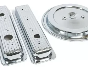 Trans-Dapt Performance CHEVY TRUCK Engine Kit; DUAL BOLT Air Cleaner; 92-95 GM TRUCK 5.0/5.7L-CHROME