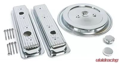 Trans-Dapt Performance CHEVY TRUCK Engine Kit; DUAL BOLT Air Cleaner; 92-95 GM TRUCK 5.0/5.7L-CHROME - 3103