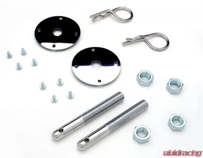 Trans-Dapt Performance HAIRPIN Style Hood Pin Set (1 Pr)-CHROME - 4051