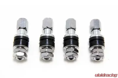 Trans-Dapt Performance VALVE STEMS; Bolt-On Style (4 pcs.)-CHROME - 4108