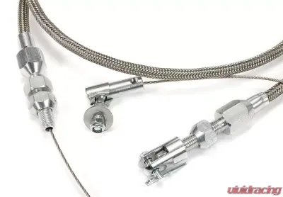 Trans-Dapt Performance THROTTLE CABLE KIT 36 in. UNIV. STAINLESS STEEL HOUSING - 4122