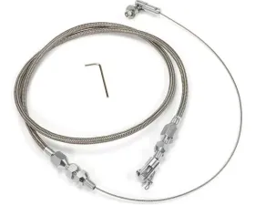 Trans-Dapt Performance THROTTLE CABLE KIT 36 in. UNIV. STAINLESS STEEL HOUSING