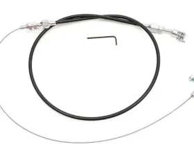 Trans-Dapt Performance THROTTLE CABLE KIT 36 in. UNIVERSAL BLACK HOUSING