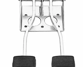 Trans-Dapt Performance DUAL SWING PEDALS (Universal fit); Fits Various Bendix Master Cylinders