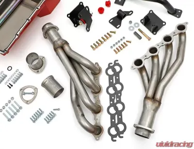 Trans-Dapt Performance Engine SWAP-IN-A-BOX KIT; LS in 73-87 C10/C20 Truck; Auto Trans- Raw Headers - 42251