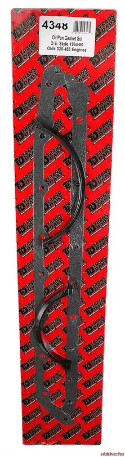 Trans-Dapt Performance Oldsmobile 330-455 OEM-Style Oil Pan Gasket- Cork Rails/Rubber End Seals - 4348