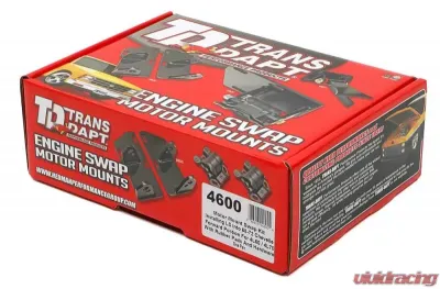 Trans-Dapt Performance ENGINE MOUNT KIT; LS & 4L60E/70E IN '68-72 GM A-BODY (CHEVELLE/EL CAMINO, ETC) - 4600