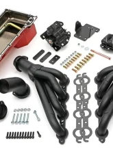 Trans-Dapt Performance Engine Swap In A Box Kit; LS in 68-72 GM A-Body; 4L60E; Mid-Length- Black Coated                                     - 46004 - Image 7