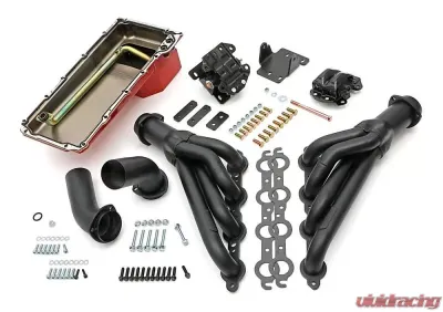 Trans-Dapt Performance Engine Swap In A Box Kit; LS in 68-72 GM A-Body; 4L60E; Mid-Length- Black Coated - 46004