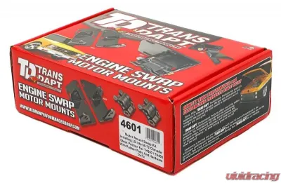 Trans-Dapt Performance ENGINE MOUNT KIT; LS & TH350, TH400, 700R4 IN '68-72 GM A-BODY (CHEVELLE, ETC) - 4601