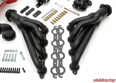 Trans-Dapt Performance Engine Swap In A Box Kit; LS in 68-72 GM A-Body; TH350; Mid-Length- Black Coated - 46014