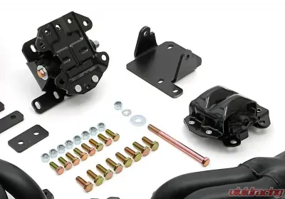Trans-Dapt Performance Engine Swap In A Box Kit; LS in 68-72 GM A-Body; TH350; Mid-Length- Black Coated - 46014