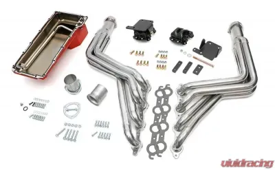 Trans-Dapt Performance Engine SWAP-IN-A-BOX KIT; LS in 68-72 GM A-Body; TH350/TH400- Long HTC Headers - 46017