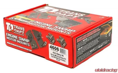 Trans-Dapt Performance CHEVY 4.3L V6 into S10 and S15 (2WD Only)- Motor Mount Kit - 4606