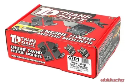 Trans-Dapt Performance 340-360 MOPAR into 66-72 Mopar B-Body Mount Kit- Rubber Pads - 4701