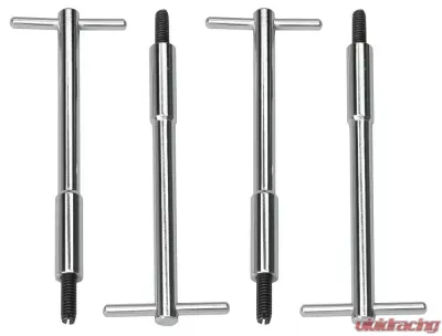 Trans-Dapt Performance 1/4 in.-20 x 5-3/8 in. Tall T-BAR Style Valve Cover Fasteners-CHROME - 4936