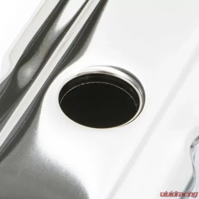 Trans-Dapt Performance TRADITIONAL Design Valve Covers; TALL; 58-86 SB Chevy; NO Baffles-CHROME Chevrolet - 4962