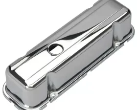 Trans-Dapt Performance TRADITIONAL Design Valve Covers; SHORT; Buick 231 V6-CHROME Buick 3.8L V6