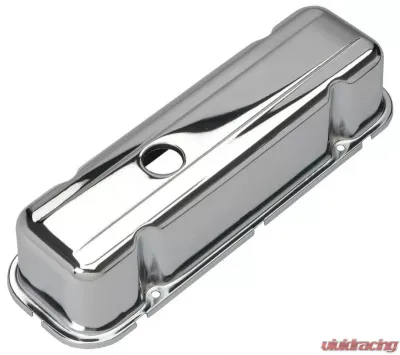Trans-Dapt Performance TRADITIONAL Design Valve Covers; SHORT; Buick 231 V6-CHROME Buick 3.8L V6 - 4964