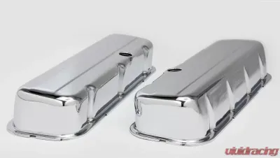 Trans-Dapt Performance TRADITIONAL Design Valve Covers; TALL; 1965-2000 BB Chevy 396-502-CHROME Chevrolet - 4965