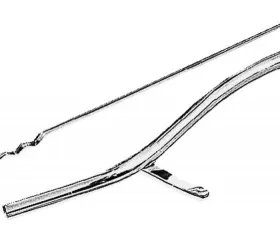 Trans-Dapt Performance 24 in. CHROME Transmission Dipstick and Tube for GM TH400