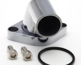 Trans-Dapt Performance 90 deg Swivel Style Water Neck; O-Ring Seal;SB or BB Chevy V8- Polished ALUMINUM