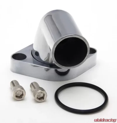 Trans-Dapt Performance 90 deg Swivel Style Water Neck; O-Ring Seal;SB or BB Chevy V8- Polished ALUMINUM - 6007